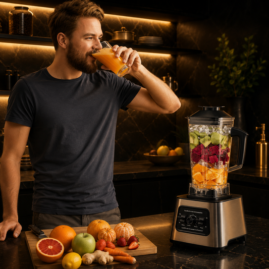Liquidificador TKKEACE 6000W – 2.5L, 4 Lâminas, para Gelo, Frutas e Frutos Secos
