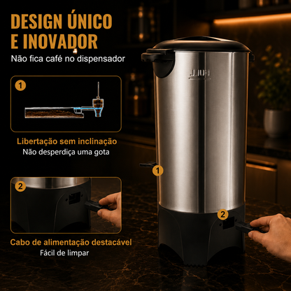 SucceBuy 50 Cup Coffee Urn – 1000W, Stainless Steel, Fast Brewing