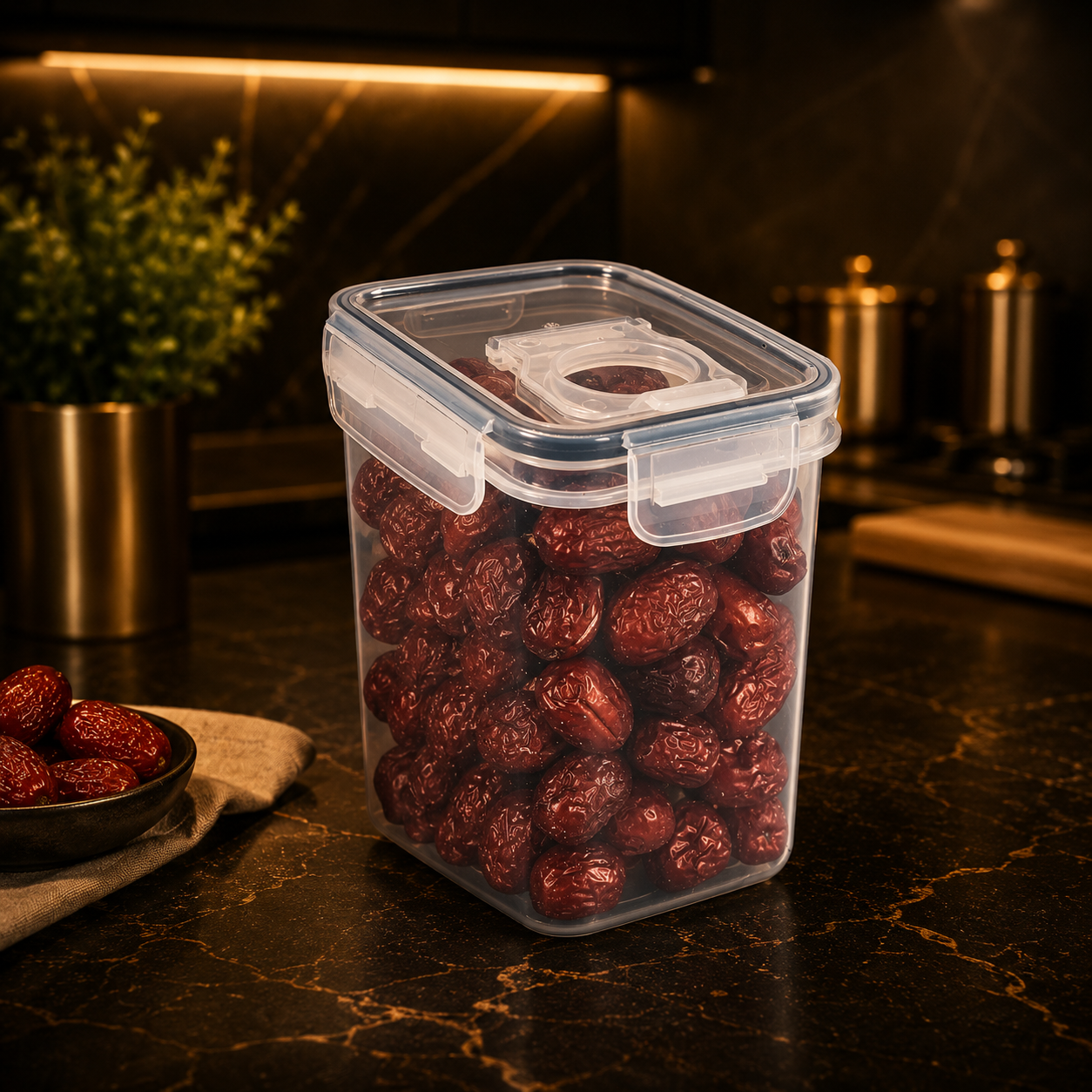 Airtight Food Storage Containers with Lids – Stackable, for Flour, Sugar and Cereal