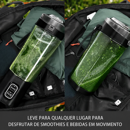Liquidificador Portátil KIRAINAFLY 700ml – USB, 6 Lâminas, 360W