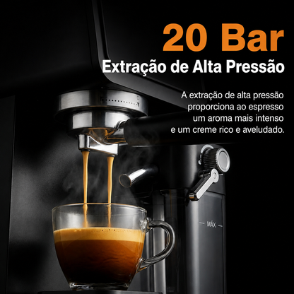 Aiorber 20 Bar Coffee Machine – 1.5L, Foamer and Steam Control