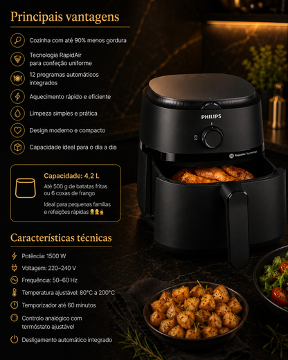 Philips NA120/00 Air Fryer 4,2 L – 1500 W