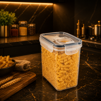 Airtight Food Storage Containers with Lids – Stackable, for Flour, Sugar and Cereal