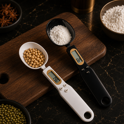 Colher Balança Digital Mini kitchya – 0.1g-500g, LCD, para Café, Leite e Farinha