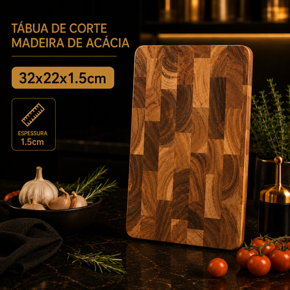 Premium Acacia Wood Double-Sided Chopping Board – Non-Slip and Moisture-Proof