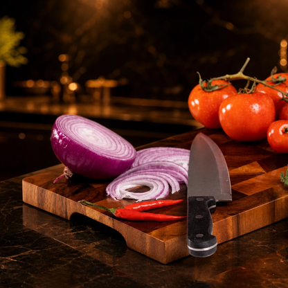 Premium Acacia Wood Double-Sided Chopping Board – Non-Slip and Moisture-Proof