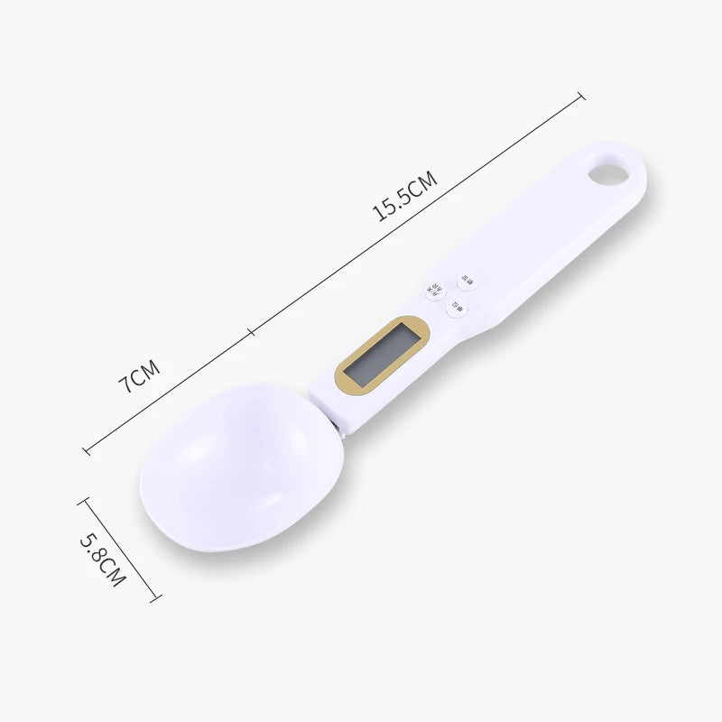 Colher Balança Digital Mini kitchya – 0.1g-500g, LCD, para Café, Leite e Farinha