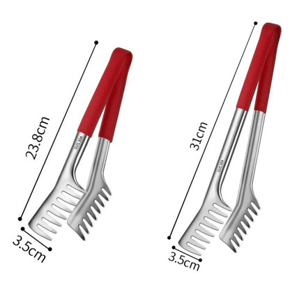 Pinça de Cozinha Aço Inoxidável 304 – Resistente ao Calor