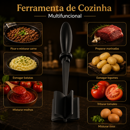 Picador de Carne 1 Peça – Resistente ao Calor, para Hambúrguer e Carne Picada