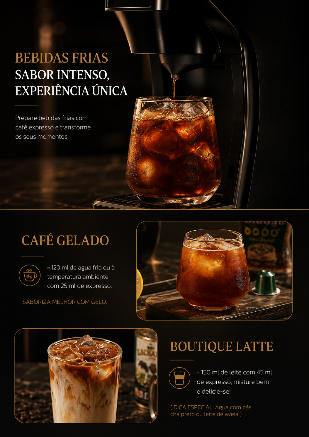 Máquina de Café HiBREW H1B 6 em 1 – 20 bar, Cápsulas Nespresso/Dolce Gusto e Café Moído