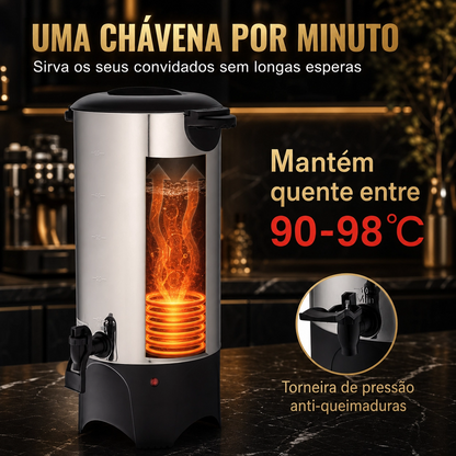 SucceBuy 50 Cup Coffee Urn – 1000W, Stainless Steel, Fast Brewing