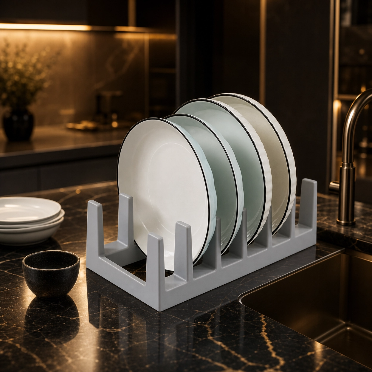 Organizador Multiusos com Múltiplas Ranhuras – Para Tampas, Tábuas e Pratos