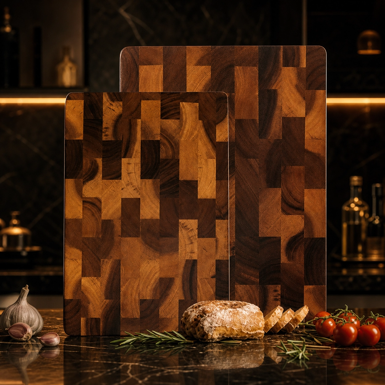 Premium Acacia Wood Double-Sided Chopping Board – Non-Slip and Moisture-Proof