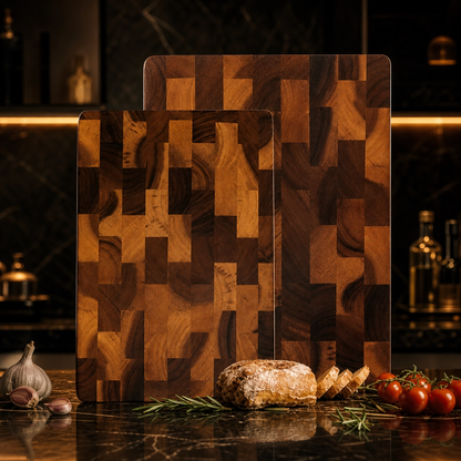 Premium Acacia Wood Double-Sided Chopping Board – Non-Slip and Moisture-Proof