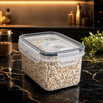 Airtight Food Storage Containers with Lids – Stackable, for Flour, Sugar and Cereal