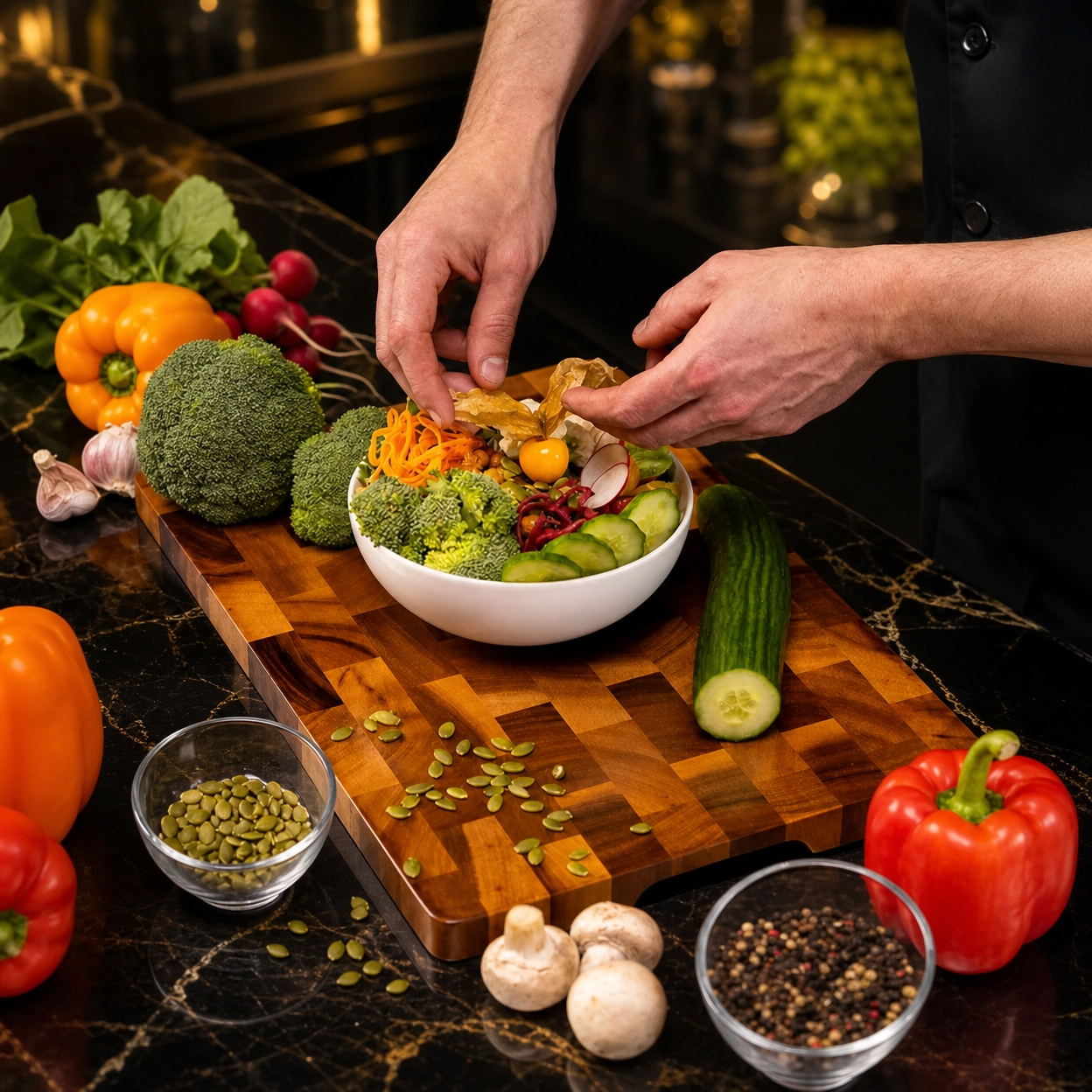 Premium Acacia Wood Double-Sided Chopping Board – Non-Slip and Moisture-Proof